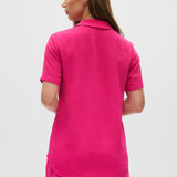 Pink Classic Notch Airflow Shirt back