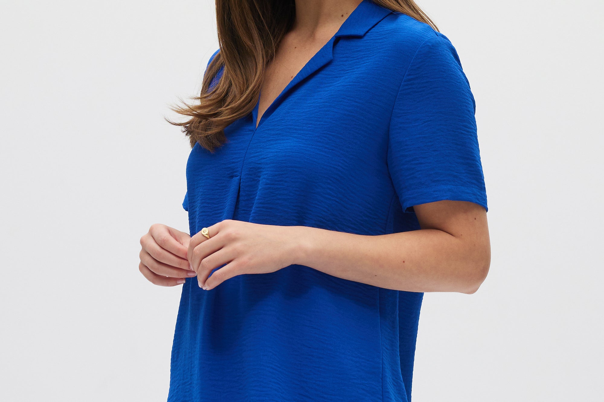 Blue Classic Notch Airflow Shirt side