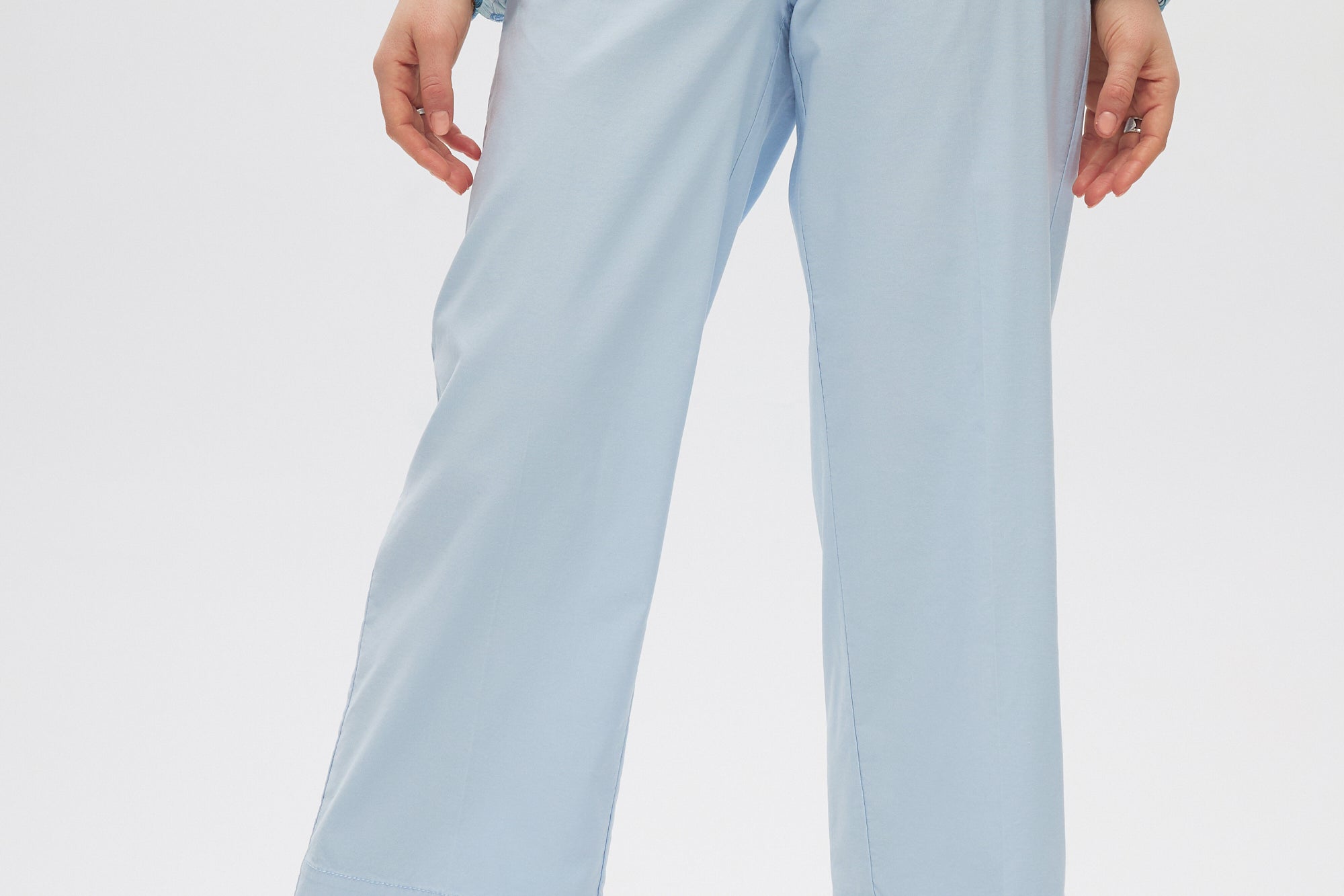 Sky Essential High-Rise Pants close up