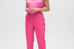 Pink Essential Straight Pants front