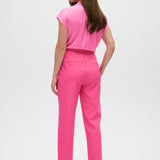  Pink Essential Straight Pants back