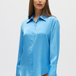 Azure Classic Long Sleeve Button Down Front
