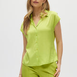 Apple Essential Sleeveless Button Down Front