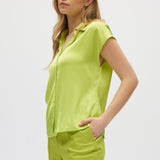 Apple Essential Sleeveless Button Down Side