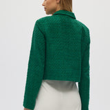  Green Essential Button Jacket back