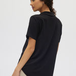 Black Classic Notch Airflow Shirt back