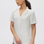 Ivory Classic Notch Airflow Shirt side