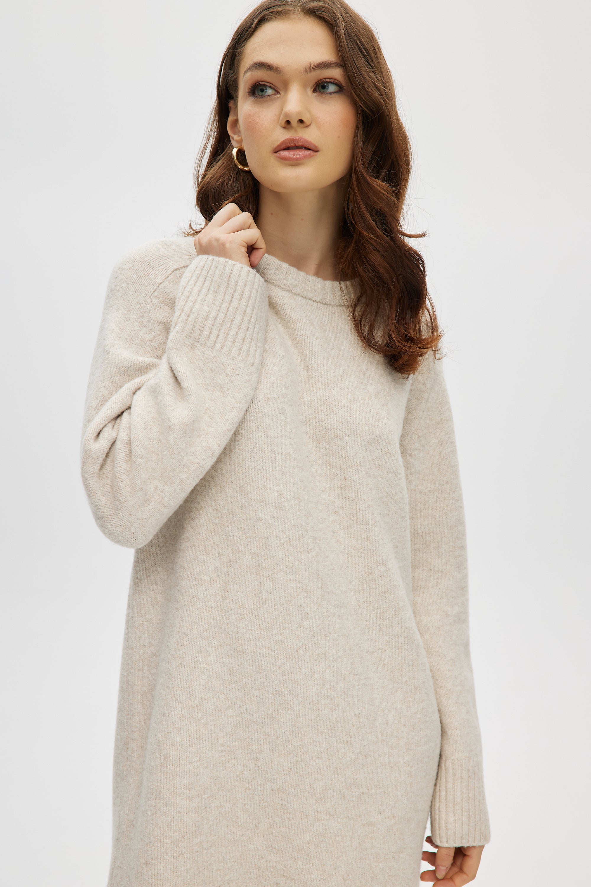 Beige Knit Sweater Dress Hilary Radley Beige Knit Sweater Dress Hilary Radley