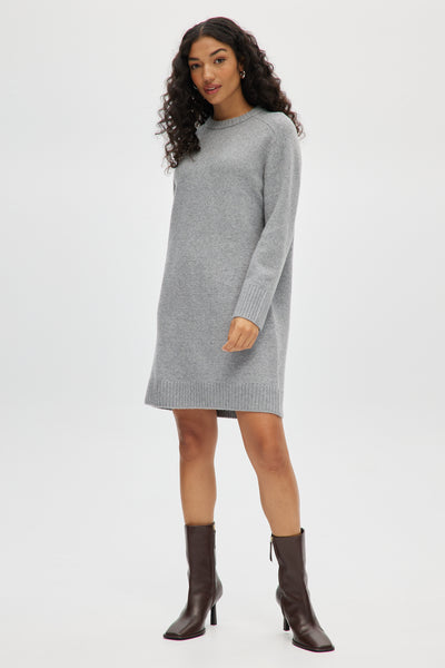 Grey Knit Sweater Dress – Hilary Radley