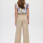 Beige Essential High-Rise Pants back