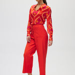 Orange Essential High-Rise Pants side