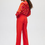 Orange Essential High-Rise Pants back