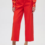 Orange Essential High-Rise Pants close up