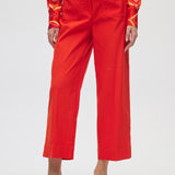 Orange Essential High-Rise Pants close up