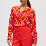 Orange Essential High-Rise Pants front 2