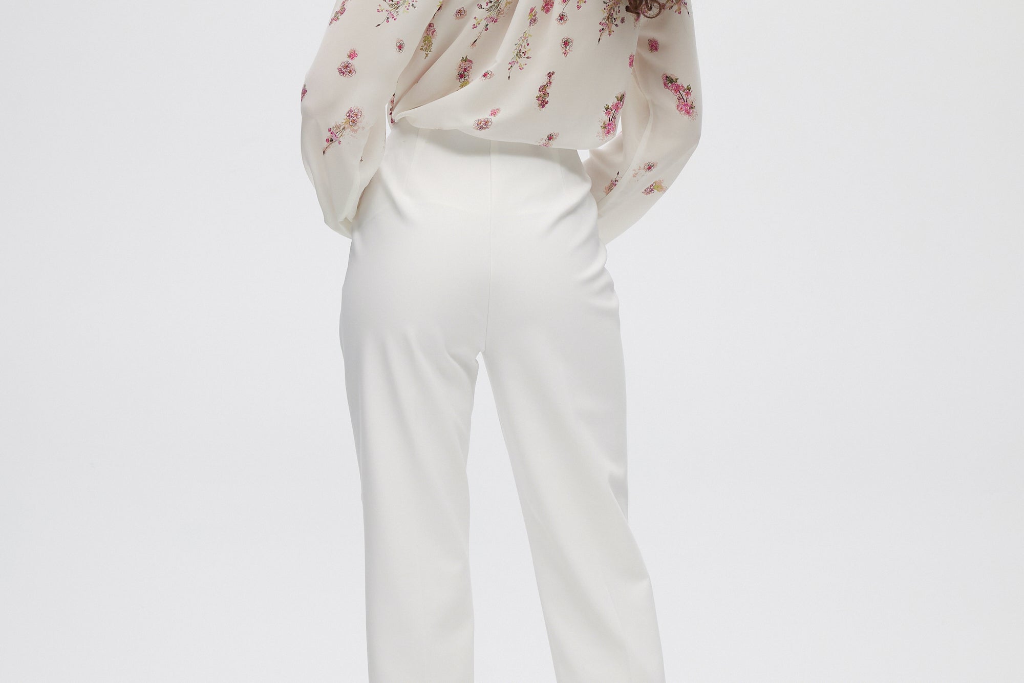 White Pull-on Pants back