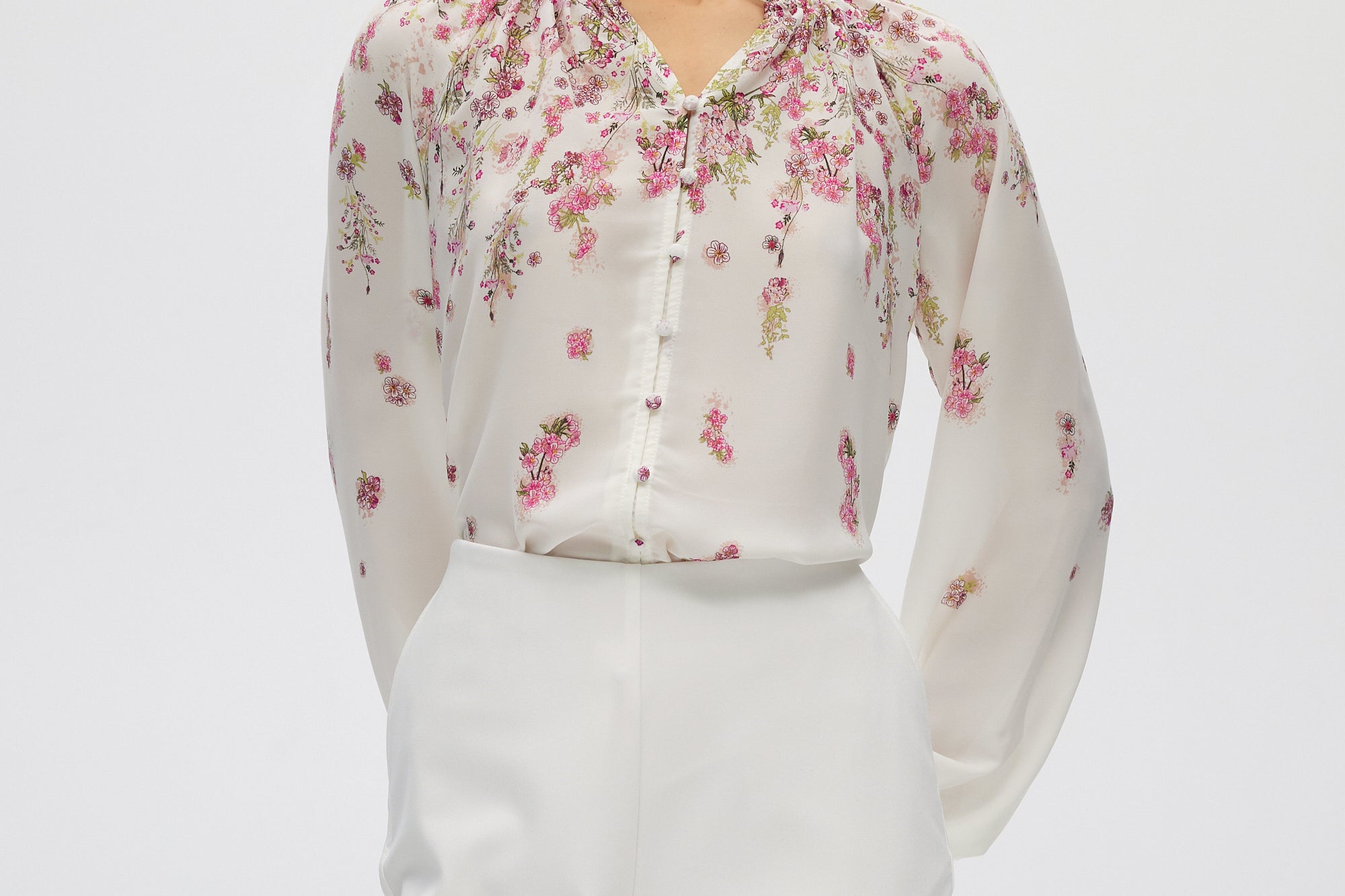 White Pull-on Pants front 2