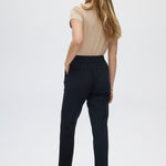 Black Classic Straight Pants back