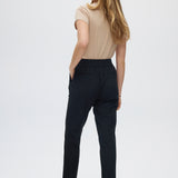 Black Classic Straight Pants back