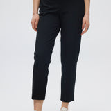 Black Classic Straight Pants close up