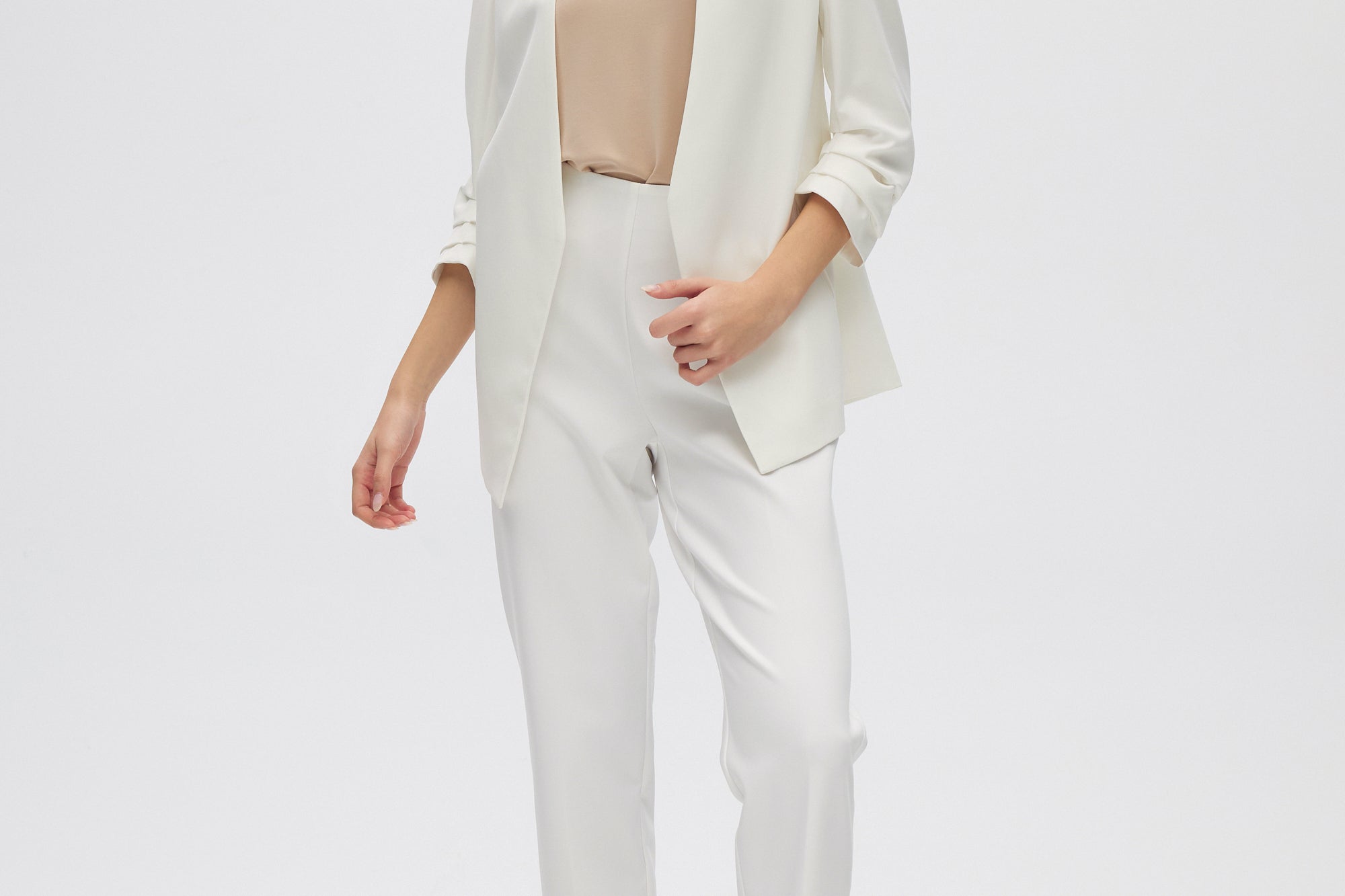 Off White Bunchy Sleeve Blazer Jacket front 