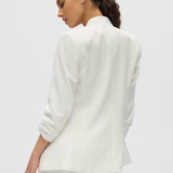 Off White Bunchy Sleeve Blazer Jacket back