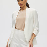 Off White Bunchy Sleeve Blazer Jacket front 3