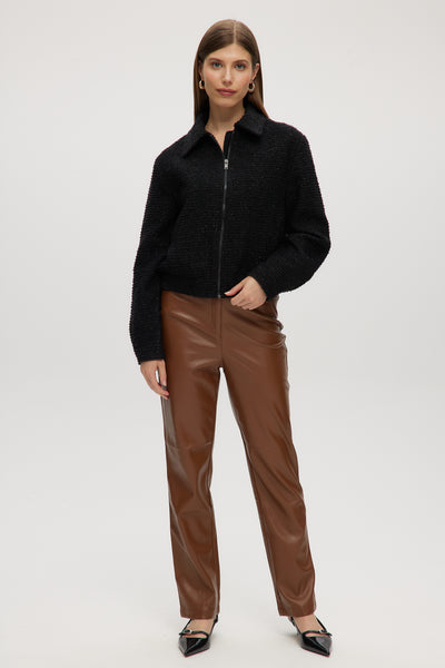 BLACK BOXY FIT BOUCLÉ JACKET – Hilary Radley