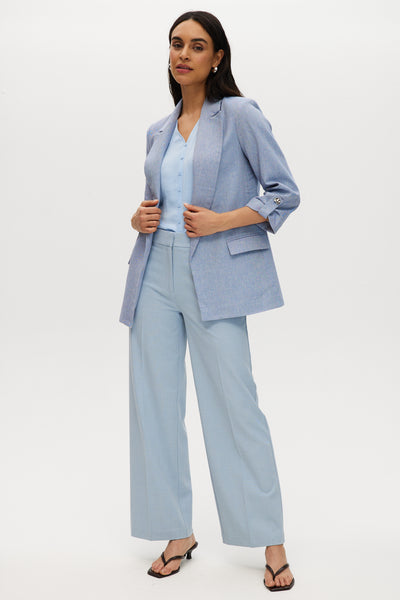 Heather Blue Open Blazer | Hilary Radley