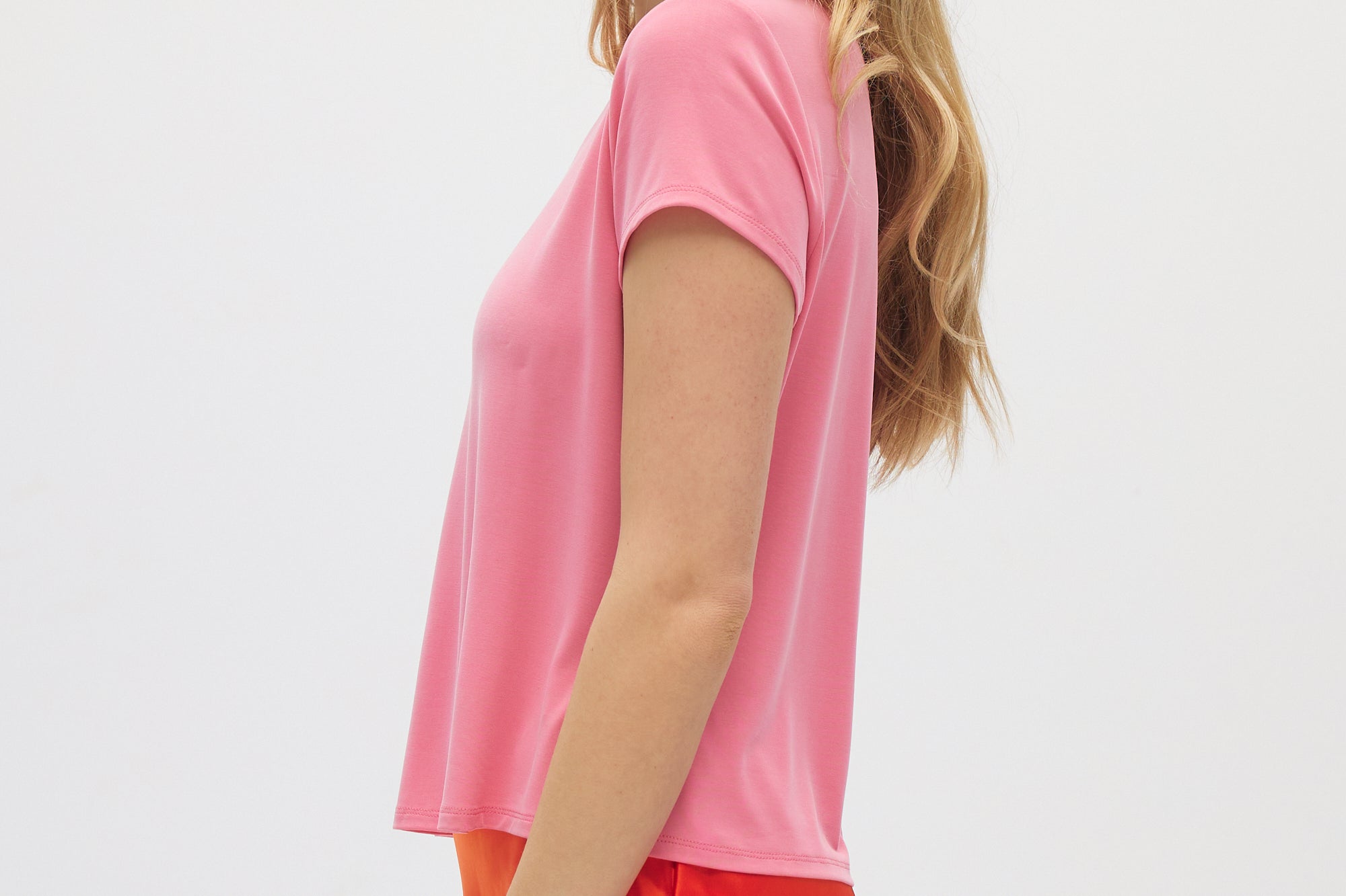 Pink Essential Baby Style Tee side