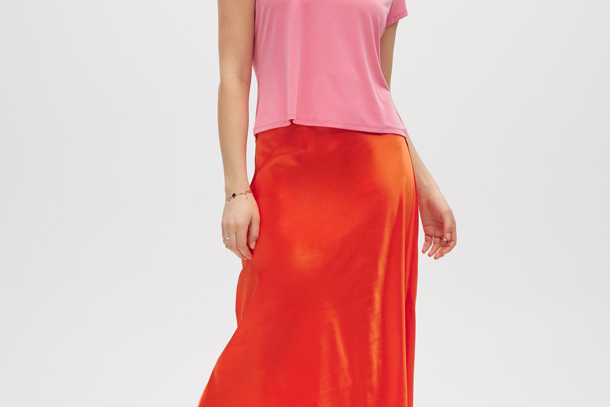 Pink Essential Baby Style Tee full body